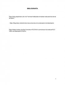 Errores al evaluar desempeño. Página 5