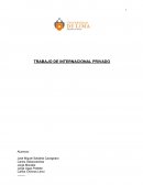 TRABAJO DE INTERNACIONAL PRIVADO