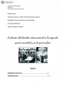 Evolución del derecho internacional en la segunda guerra mundial y en la guerra fría