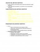 OBJETIVO DEL METODO CIENTIFICO