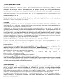 Resumen sobre artritis reumatoide