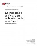 La inteligencia artificial y su aplicación en la enseñanza