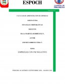 EMPRESAS CON FM NEGATIVO