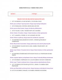 ORACIONES EN QUECHUA-MODO POTENCIAL Y MODO INDICATIVO. Página 1