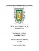 RERPORTE DE PELICULA EPIDEMIA (1995)