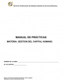 MANUAL DE PRÁCTICAS MATERIA GESTION DEL CAPITAL HUMANO