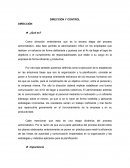 CONTROL Y DIRECCIÓN