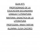 DIDACTICA DE LA LITERATURA