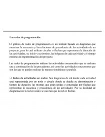 Las redes de programación. Página 1