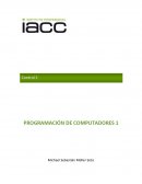 PROGRAMACIÓN DE COMPUTADORES