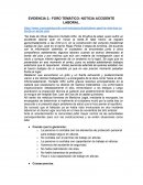 FORO TEMÁTICO: NOTICIA ACCIDENTE LABORAL