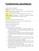 Fundamentos psicologicos