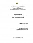 INFORME DE PASANTIAS Elaborado en la Empresa: DEASTI SERVICE TRANSPORT, C.A