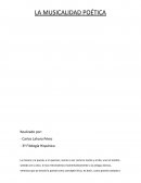 LA MUSICALIDAD POÉTICA