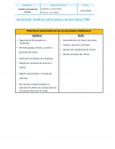 Análisis soluciones comerciales CRM