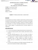 Calidad, productividad y competitividad