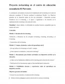 Proyecto m-learning en el centro de educación secundaria El Porvenir