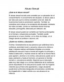 ¿Qué es el abuso sexual?