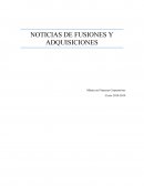 NOTICIAS DE FUSIONES Y ADQUISICIONES