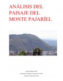 ANÁLISIS DEL PAISAJE DEL MONTE PAJARÍEL