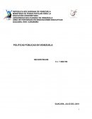 POLITICAS PÚBLICAS EN VENEZUELA