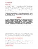 LA NUTRICION