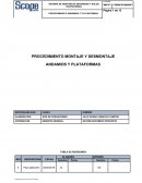Procedimiento trabajo en altura