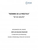 Fundamentos de Marketing. Grado en Marketing y Dirección Comercial