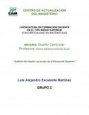 Análisis del diseño curricular de la Educación Superior