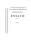 Ensayo de Administración Mecánica