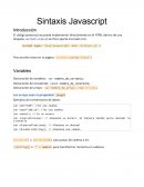 Sintaxis JavaScript
