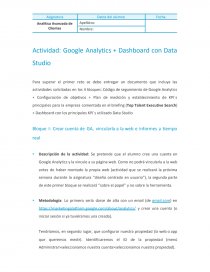 Actividad: Google Analytics   Dashboard con Data Studio. Página 1