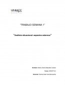 Análisis situacional: Aspectos externos
