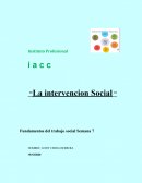 La intervencion Social