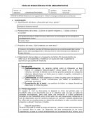 FICHA DE REDACCIÓN DEL TEXTO ARGUMENTATIVO