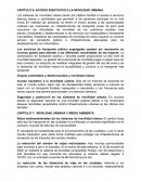 Acceso equitativo a la movilidad urbana