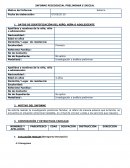 INFORME PSICOSOCIAL PRELIMINAR E INICIAL
