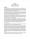 INFORME 1 ¿QUÉ ES LA SOCIOLOGÍA?