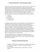REVOLUCION INDUSTRIAL Y SU RECUPERACION MUNDIАL
