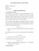 Ley de Enfriamiento de Newton