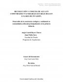 Desarrollo de la conciencia ecológica y ambiental en comunidades,enfocado principalmente en la primera infancia