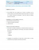 Actividad: Análisis soluciones comerciales CRM