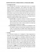 FUENTES ORALES DE LA PRODUCCIÓN DE LA TECNOLOGÍA ANDINA