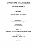 ASPECTOS SOCIOCULTURALES DE LA EDUCACIÓN