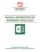 MANUAL INSTRUCTIVO DE MICROSOFT EXCEL 2013