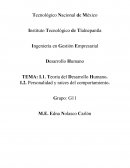 Teoría del Desarrollo Humano. I.2. Personalidad y raíces del comportamiento