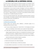 LA ESCUELA DE LA DEFENSA SOCIAL