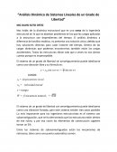 Análisis dinámico de sistemas lineales de un grado de libertad