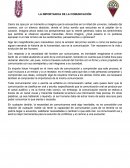 IMPORTANCIA DE LA COMUNICACIÓN
