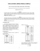 OSCILACIONES LIBRES (PENDULO SIMPLE)